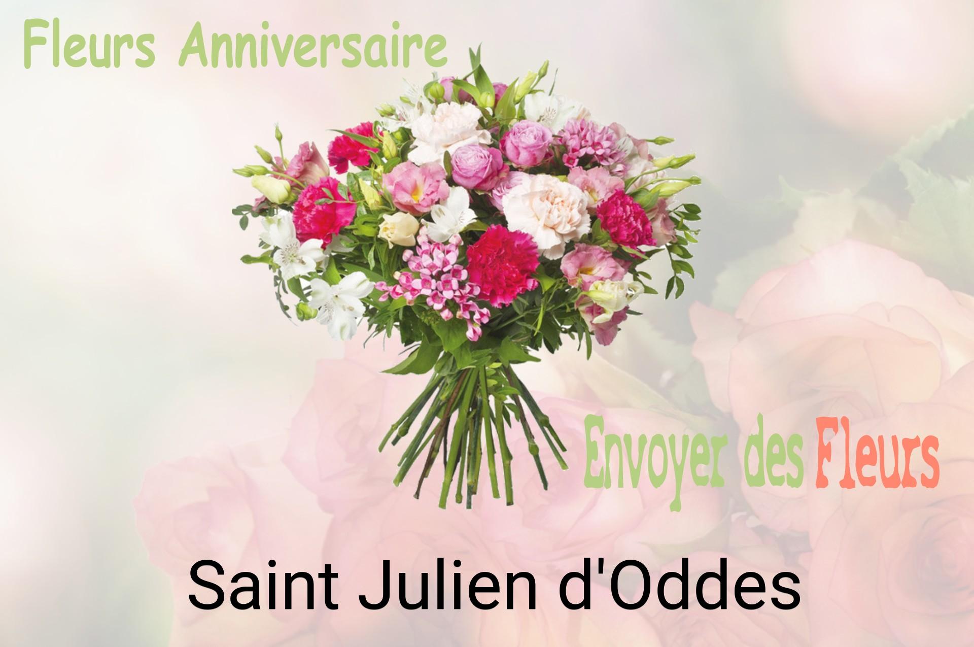 Bouquet de fleurs d’anniversaire livré à Saint-Julien-d'Oddes